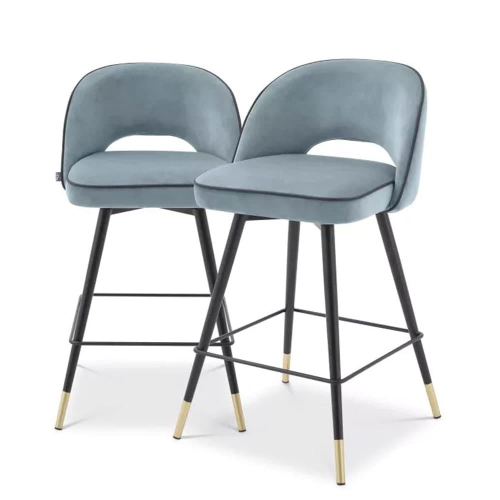 Counter Cliff Set Of 2 Bar Stool by Eichholtz