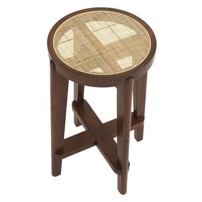 Dareau Classic Brown Bar Stool by Eichholtz