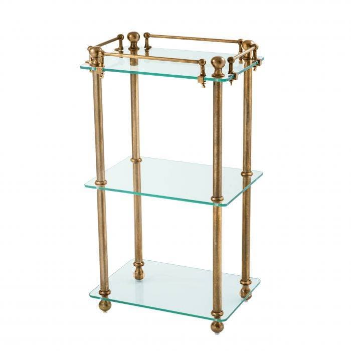 Devon Bathroom Rack Vintage Brass Finish  by Eichholtz