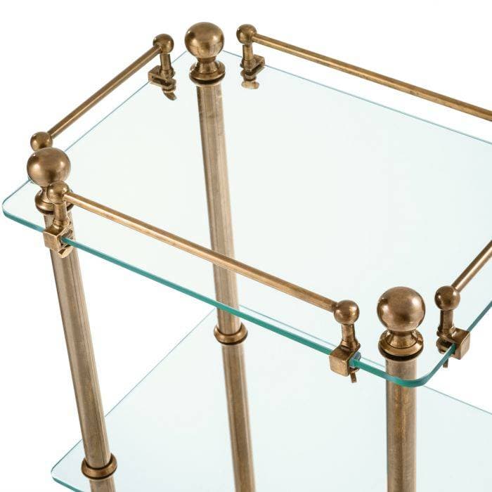 Devon Bathroom Rack Vintage Brass Finish  by Eichholtz