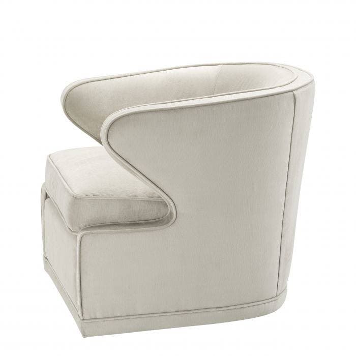 Dorset Pebble Grey Armchair by Eichholtz