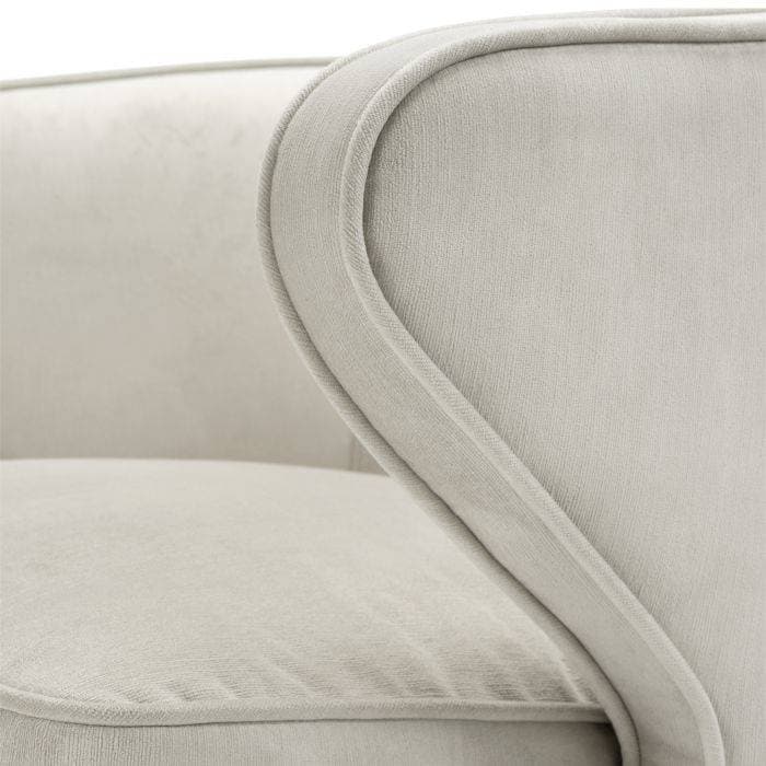 Dorset Pebble Grey Armchair by Eichholtz