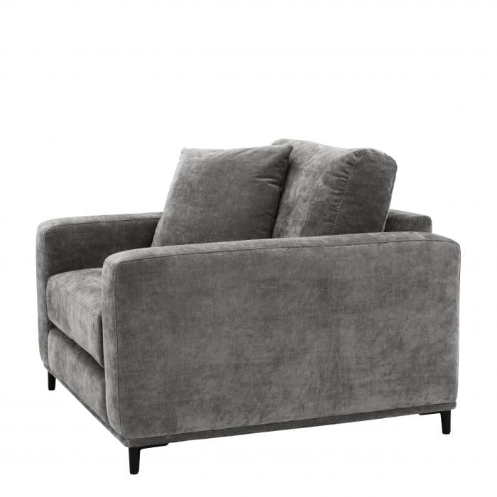 Feraud Clarck Grey Armchair by Eichholtz