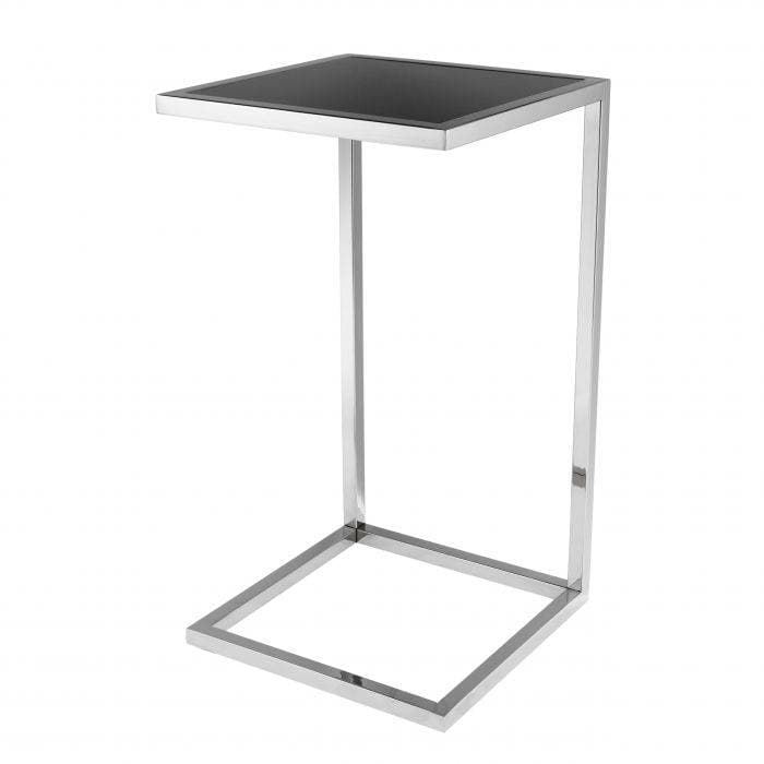 Galleria Nickel Finish Side Table by Eichholtz