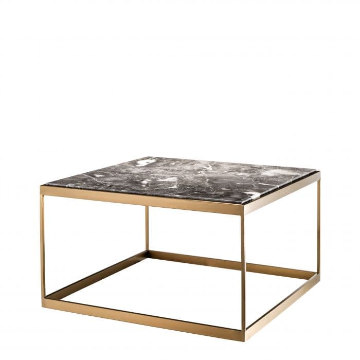 La Quinta Grey Marble Side Table by Eichholtz