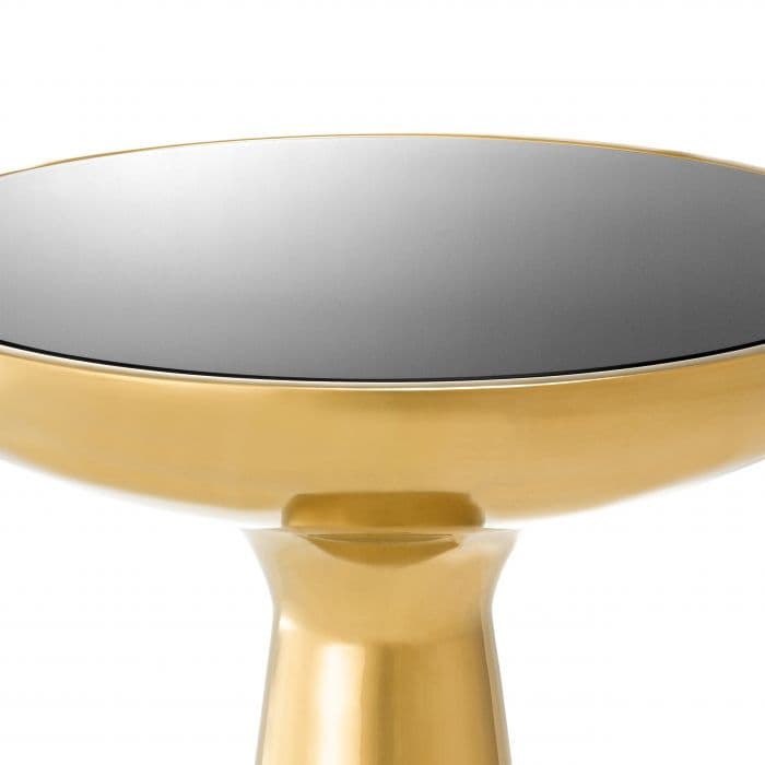 Lindos Low Gold Finish Side Table by Eichholtz