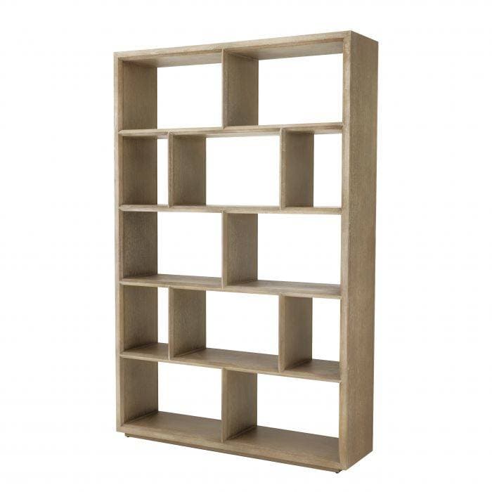 Marguesa Washed Oak Veneer Bookcase by Eichholtz