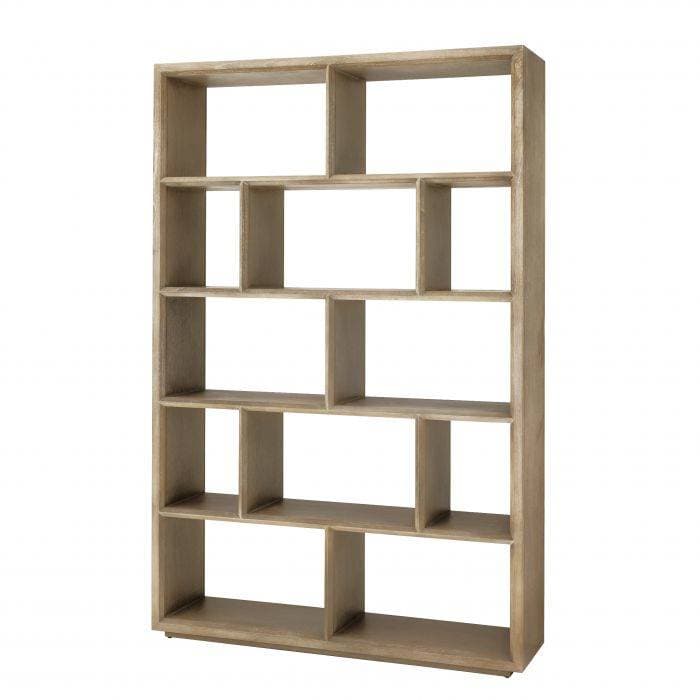 Marguesa Washed Oak Veneer Bookcase by Eichholtz