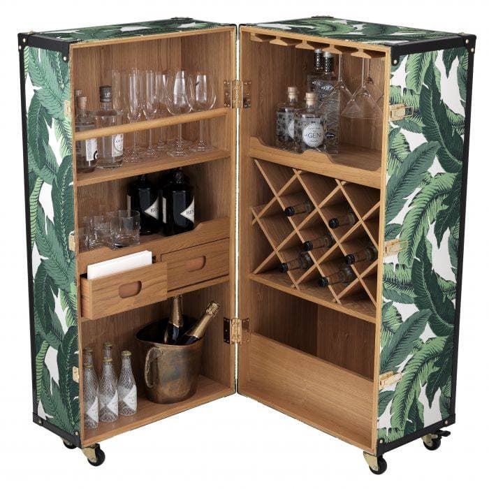 Martini Bianco Mustique Green Drinks Cabinet by Eichholtz