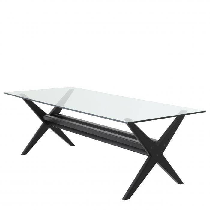 Maynor Classic Black Dining Table by Eichholtz