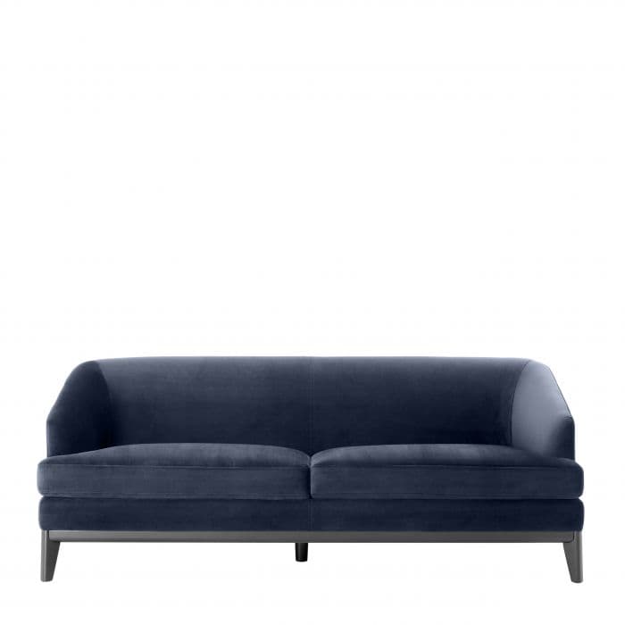 Monterey Savona Midnight Blue Velvet Sofa by Eichholtz