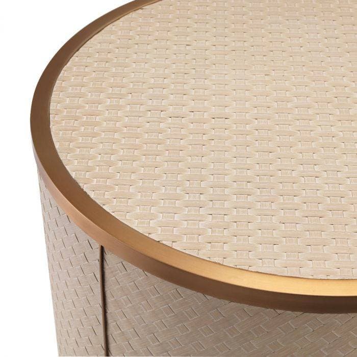 Napa Valley Brass Finish Side Table by Eichholtz