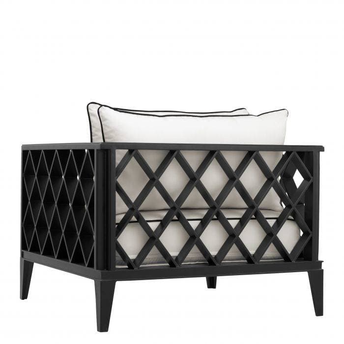 Ocean Club Black Finish Armchair by Eichholtz