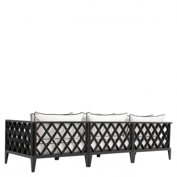 Ocean Club Black Finish Outdoor Sofa by Eichholtz