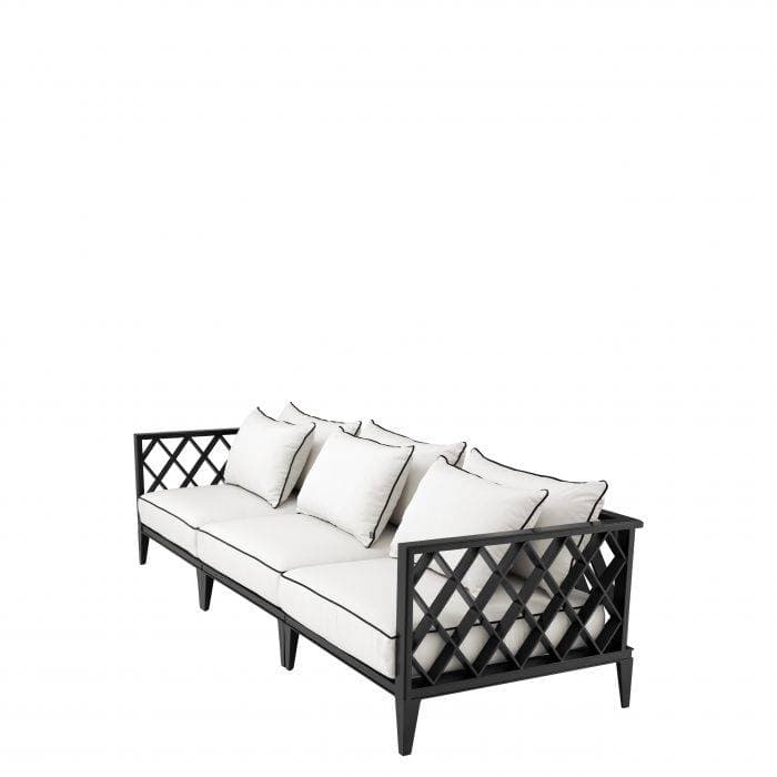 Ocean Club Black Finish Outdoor Sofa by Eichholtz