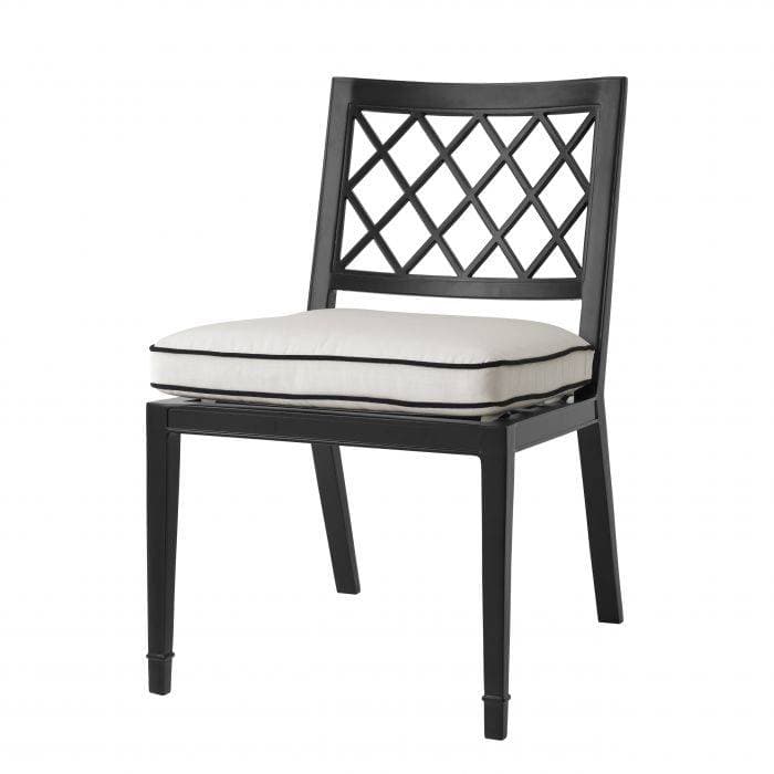 Paladium Black Finish Dining Chair by Eichholtz