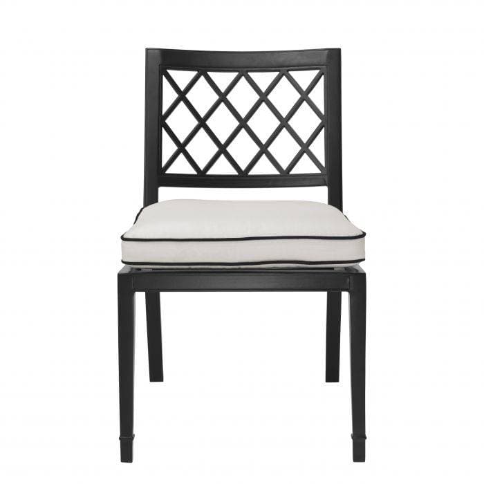 Paladium Black Finish Dining Chair by Eichholtz