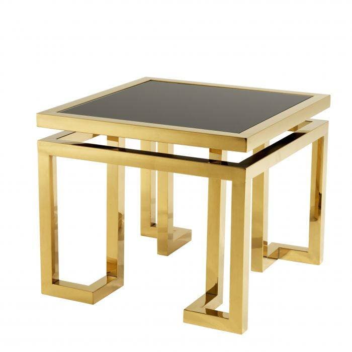 Palmer Gold Finish Side Table by Eichholtz