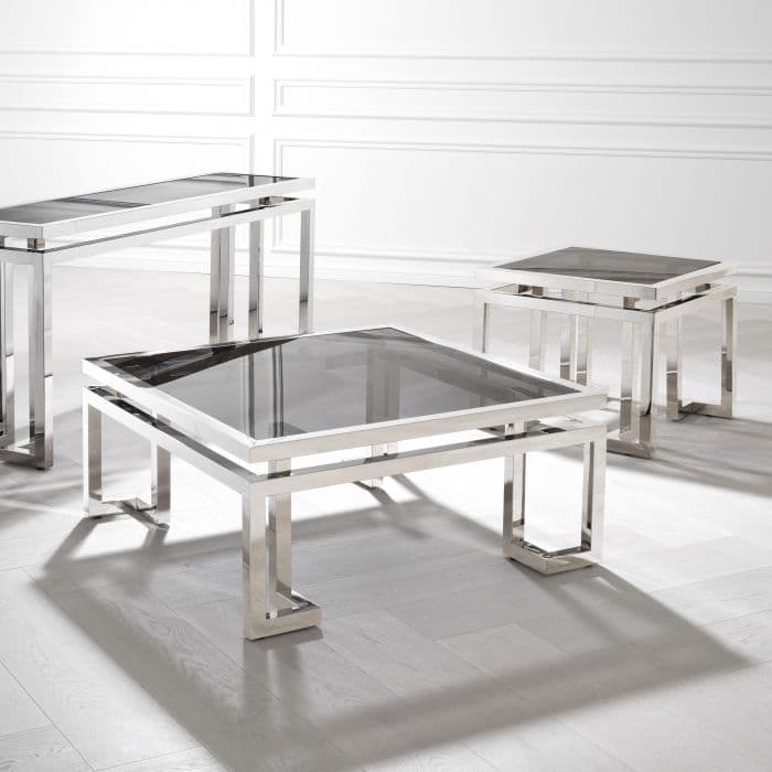 Palmer Stainless Steel Polished Coffee Table by Eichholtz