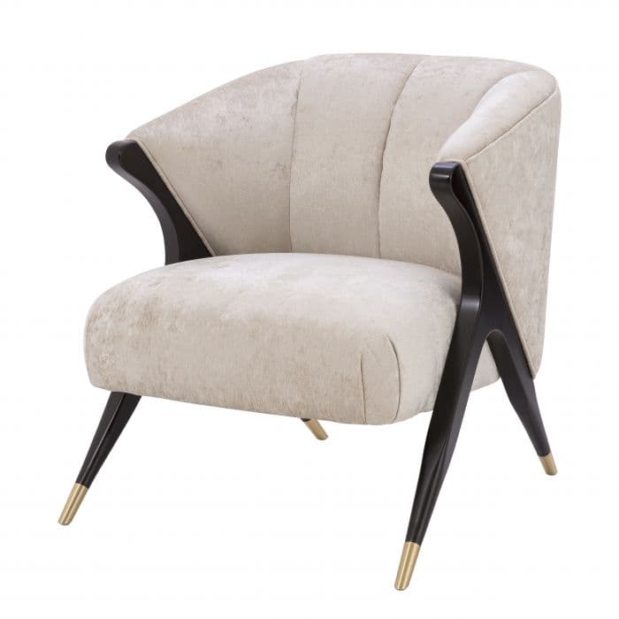 Pavone Offwhite Armchair by Eichholtz