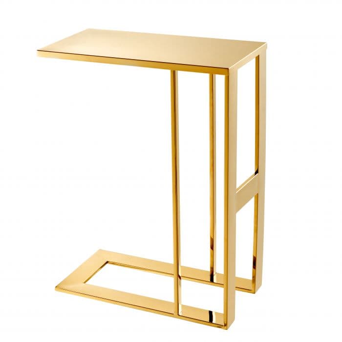 Pierre Gold Finish Side Table by Eichholtz