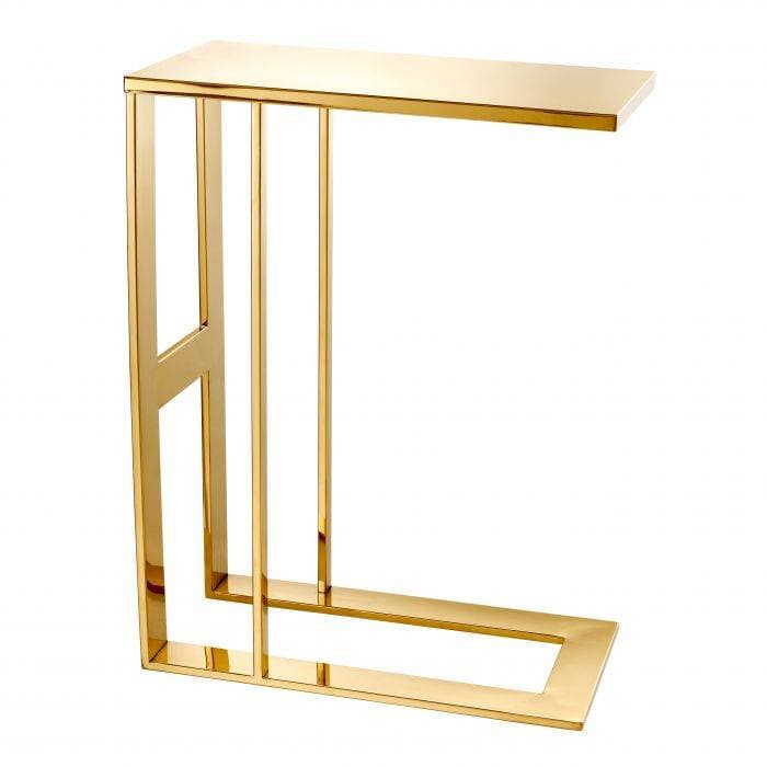 Pierre Gold Finish Side Table by Eichholtz