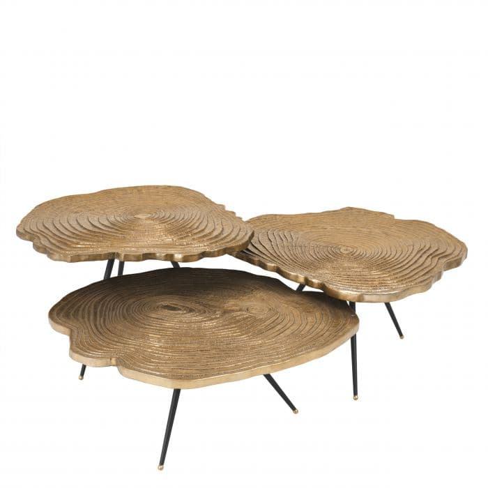 Quercus Set Of 3 Coffee Table by Eichholtz