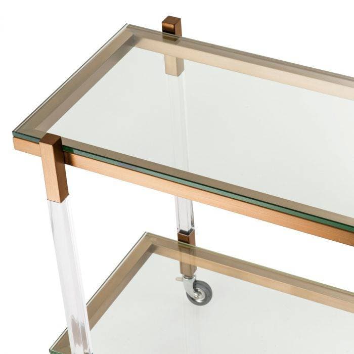 Royalton Brass Finish Bar Trolley by Eichholtz