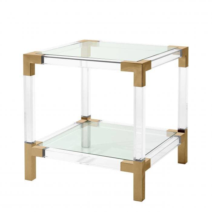 Royalton Brass Finish Side Table by Eichholtz