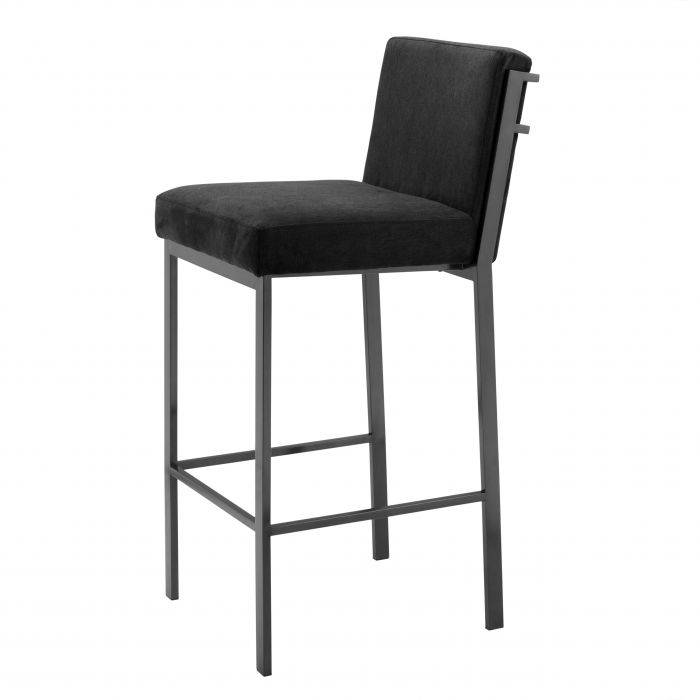 Scott Bronze Finish Bar Stool by Eichholtz