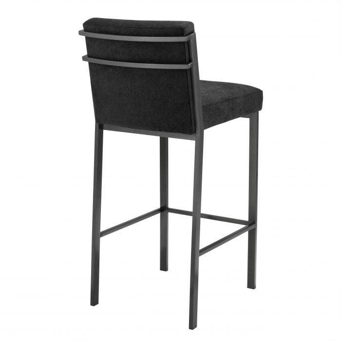 Scott Bronze Finish Bar Stool by Eichholtz