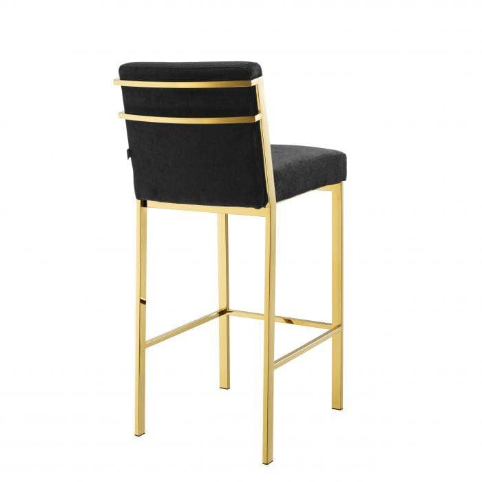 Scott Gold Finish Bar Stool by Eichholtz