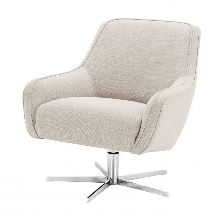 Serena Panama Natural Swivel Chair by Eichholtz