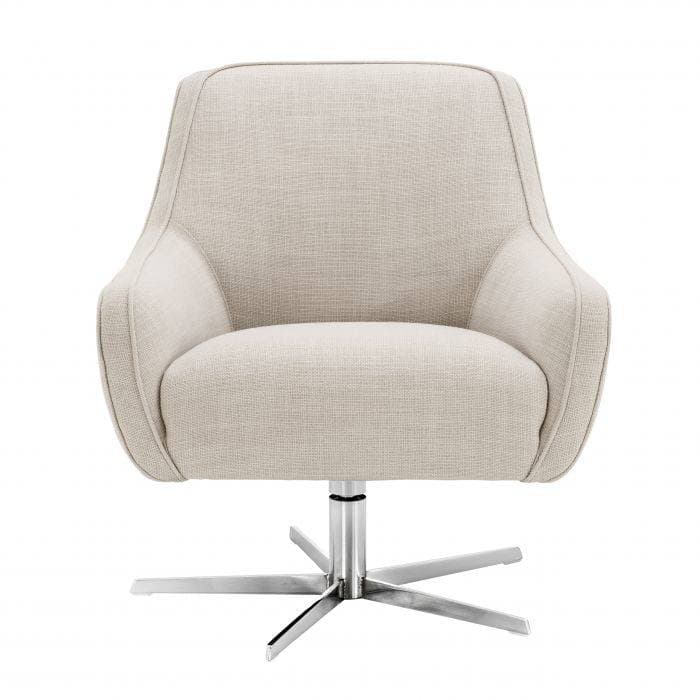 Serena Panama Natural Swivel Chair by Eichholtz