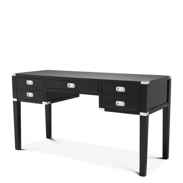 St Andrew Black Finish Desk by Eichholtz