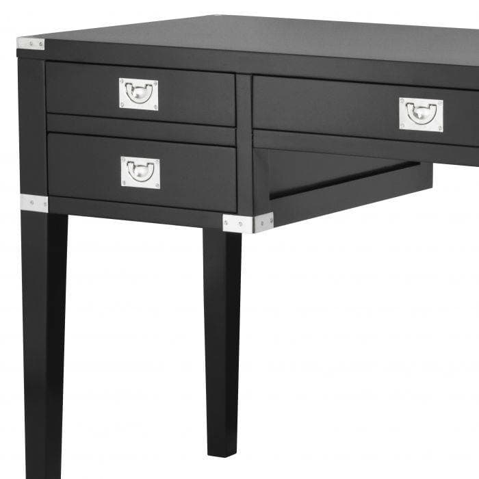 St Andrew Black Finish Desk by Eichholtz