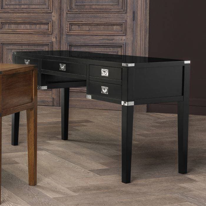 St Andrew Black Finish Desk by Eichholtz