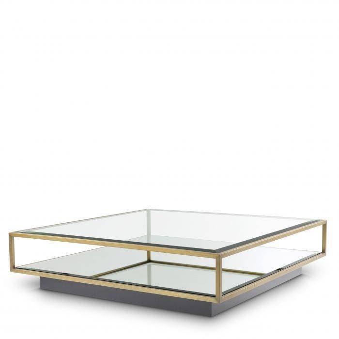 Tortona L Brass Finish Coffee Table by Eichholtz