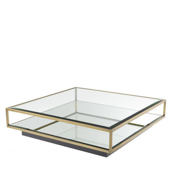 Tortona L Brass Finish Coffee Table by Eichholtz