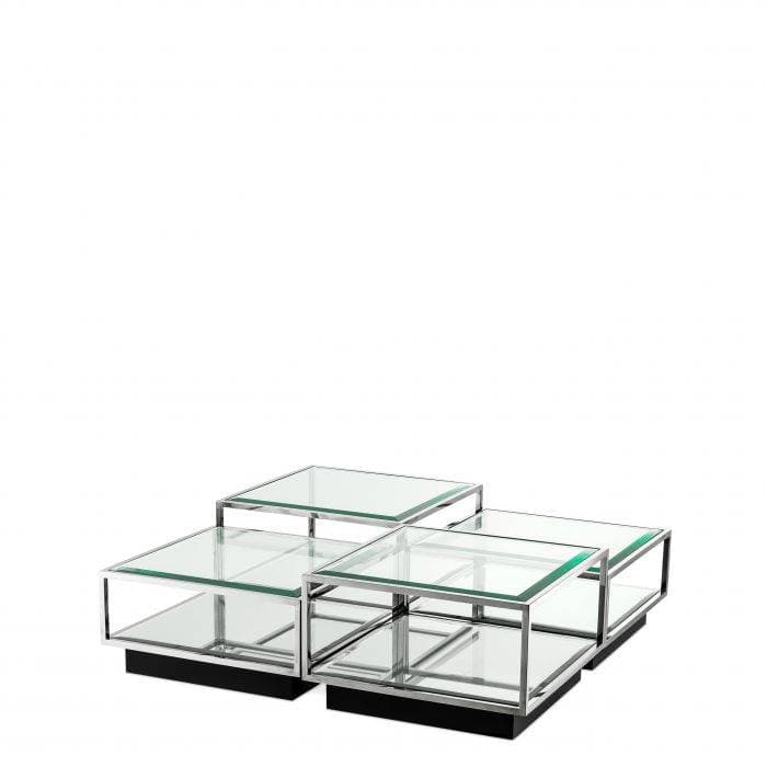 Tortona Set Of 4 Stainless Steel Coffee Table by Eichholtz