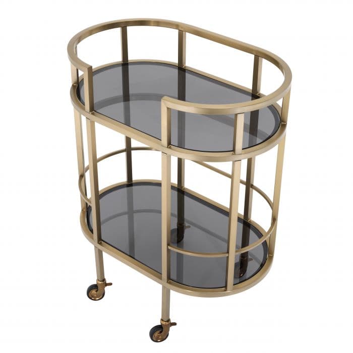 Townhouse Brass Finish Bar Trolley by Eichholtz