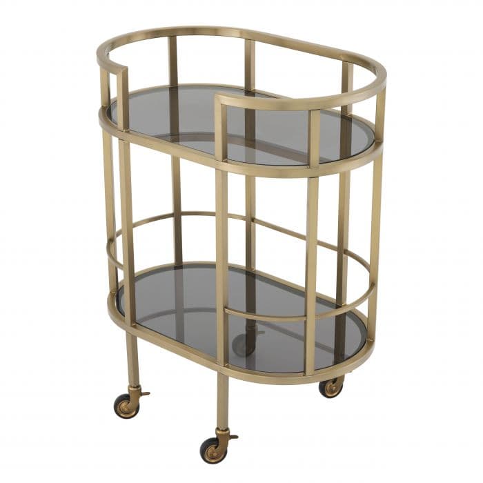 Townhouse Brass Finish Bar Trolley by Eichholtz