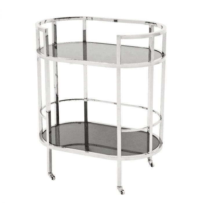 Townhouse Stainless Steel Bar Trolley by Eichholtz