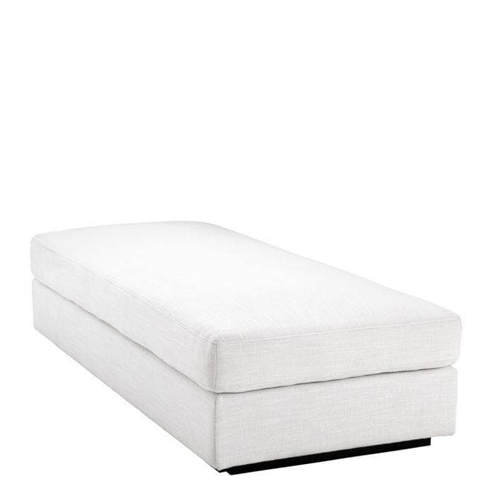 Vista Grande Avalon White Footstool by Eichholtz