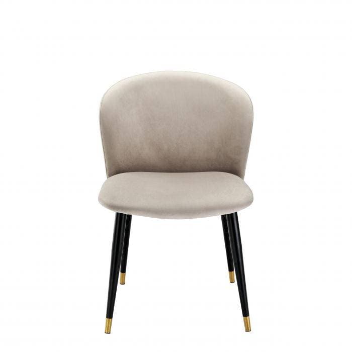 Volante  Beige Velvet Dining Chair