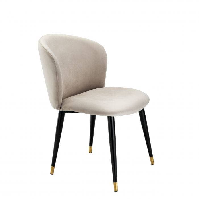 Volante  Beige Velvet Dining Chair