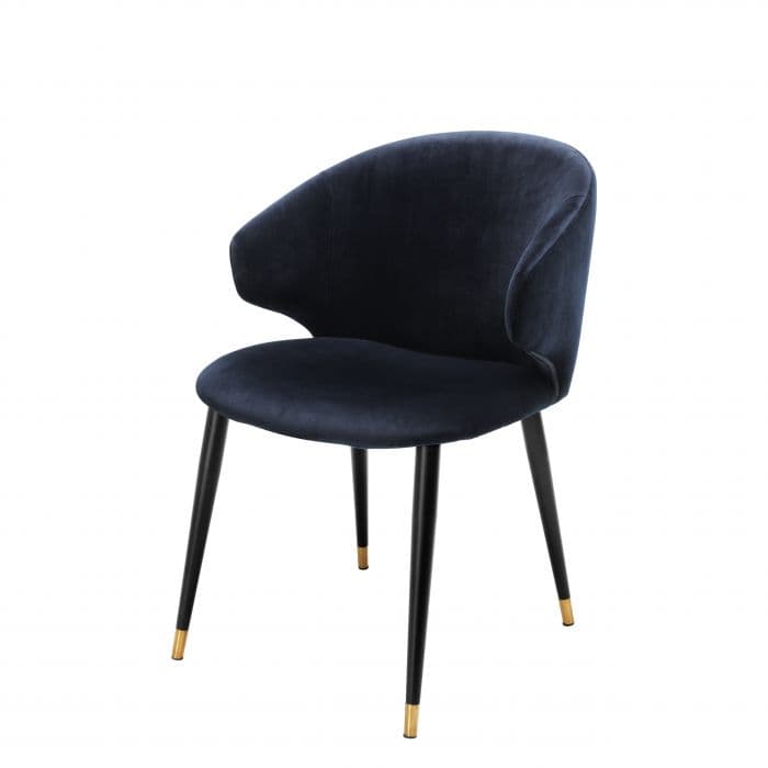 Volante  Blue Velvet Armchair