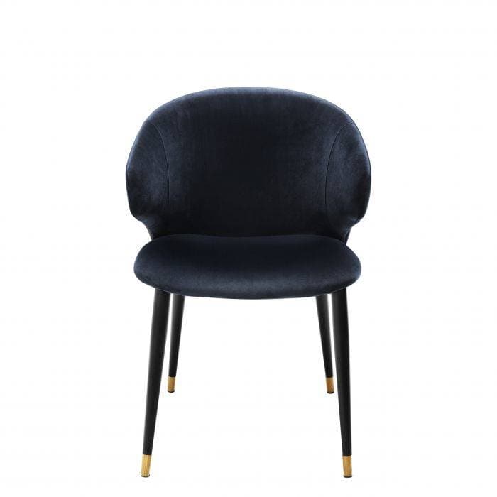 Volante  Blue Velvet Armchair