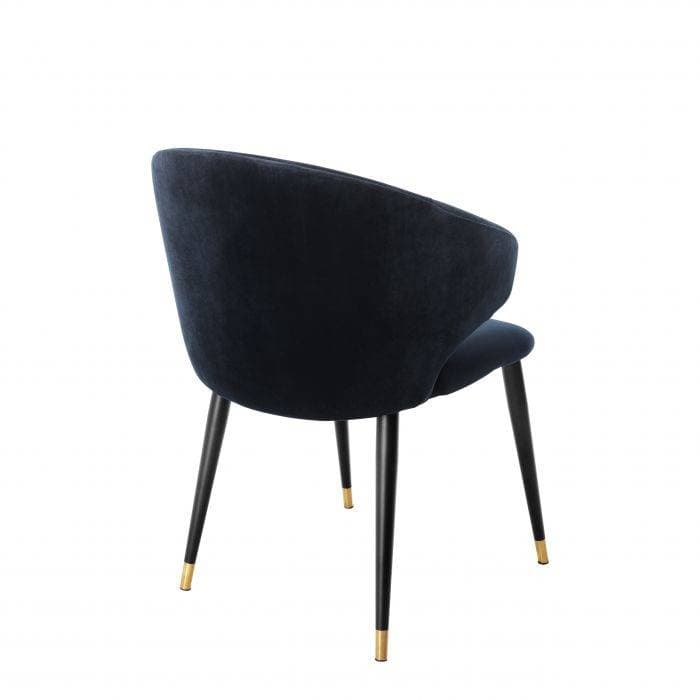 Volante  Blue Velvet Armchair