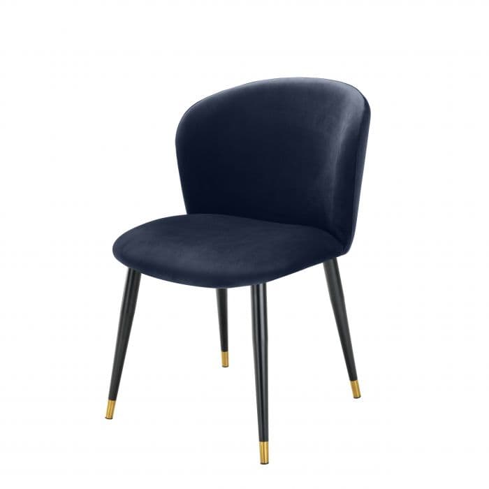 Volante  Blue Velvet Dining Chair